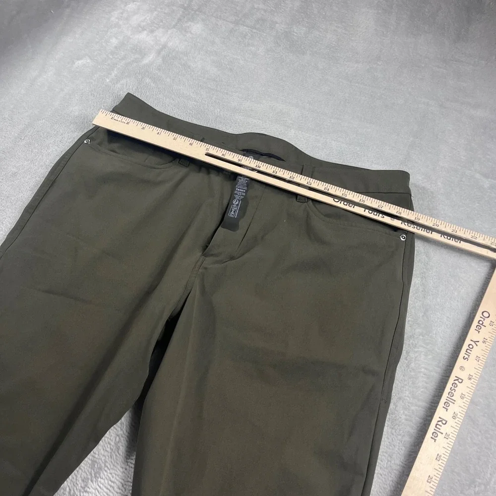 Lululemon ABC Pant Slim 36‎ Olive Green Warpstreme 5 Pocket Commuter Trousers